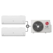 LG 2 in 1 DUALCOOL Multi, Štedi prostor, 2,6 + 3,5 kW Split klima-uređaj, Dijagram prednje strane, RM2S21, thumbnail 2